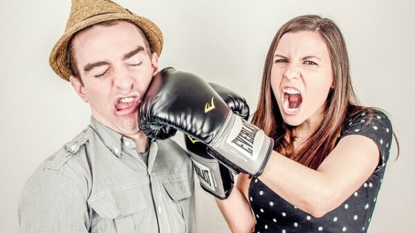 Couples fighting