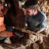 Removing the swords from the crevice