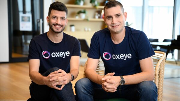 Oxeye founders Ron Vider (left) and Dean Agron founders oxeye founders . credit David Garb